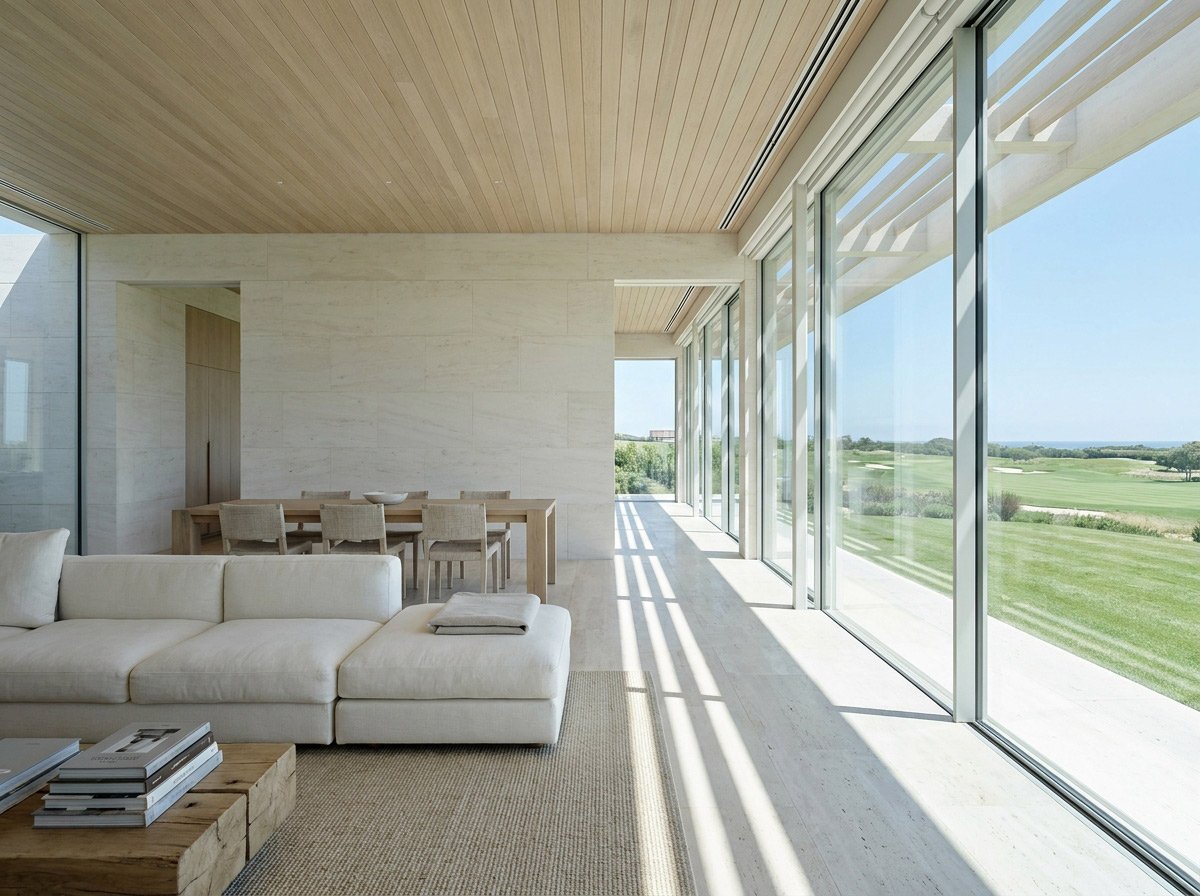 Light-filled living and dining